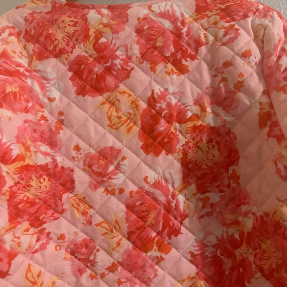🌼Women’s Boutique Belle Floral Pink Quilted Jacket - Picture 11 of 11